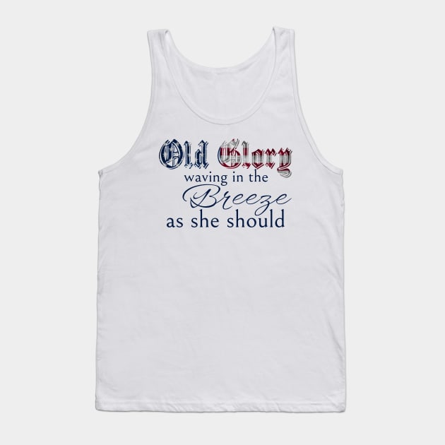 Old Glory on Light Tank Top by Fallow&Roe